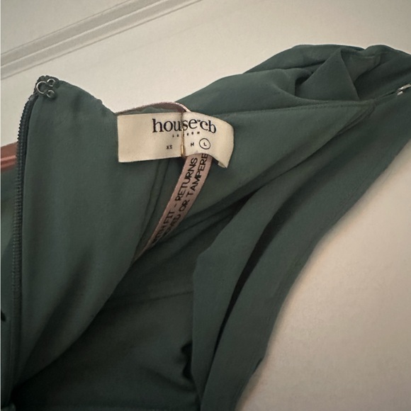 House of CB Teia Satin & Georgette Corset Midi Dress Size L; NBW + NWT - Picture 5 of 6